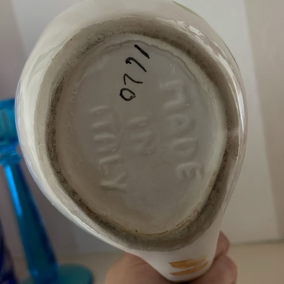 Vintage Italian Ceramic Rooster Chicken Pitcher mug 8.5” Made in Italy 0771 - Picture 7 of 9